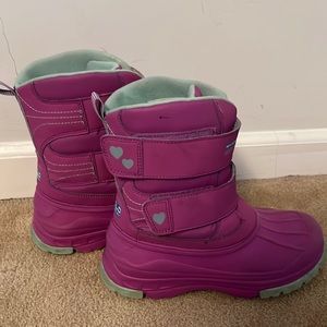 Skechers Pink Waterproof Boots- size 3